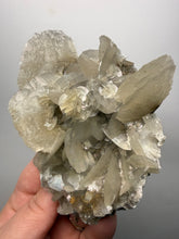 Load image into Gallery viewer, LARGE Silvery Bladed “Rose” Calcite Cluster – Yaogangxian Mine, Hunan, China
