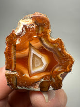 Load image into Gallery viewer, Indonesian Sumatra Agate Half – Vibrant Banded Chalcedony with Rich Color Zoning | Ethical Lapidary &amp; Collector Display Specimens
