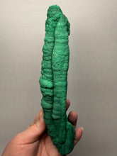 Load image into Gallery viewer, 8.1” High-Grade Malachite Stalactite “Cave” Formation | DR Congo | Mineral Collector Specimen
