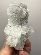 Load image into Gallery viewer, Druzy Chalcedony Stalactites with Druzy Clear Apophyllite | Maharashtra, India
