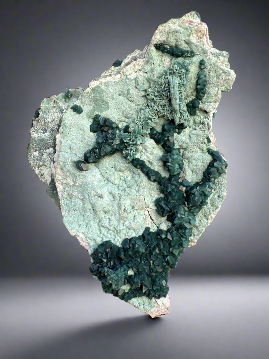 Gemmy Green Heulandite • Maharashtra, India
