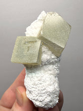 Load image into Gallery viewer, Rare Druzy Golden “Diamond” Calcite on Zeolite Matrix — Maharashtra, India | Collector Cabinet Specimen
