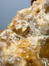 Load image into Gallery viewer, Hessonite Garnet Cluster on Matrix – Natural Collector Specimen from Pakistan | High-Grade Orange-Red Garnet Crystals
