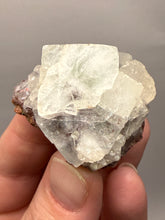 Load image into Gallery viewer, Lustrous Apophyllite over Red Heulandite (Zeolite Pocket) — Deccan Traps, Maharashtra, India
