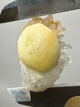 Load image into Gallery viewer, Rare Botryoidal Yellow Fluorite on Quartz Matrix  Collector Mineral Specimen – Maharashtra, India
