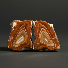 Load image into Gallery viewer, Premium Sumatra Agate Pair (Banded Chalcedony) Display Specimen | Indonesia
