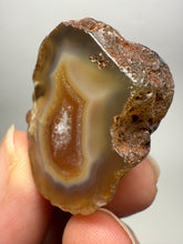 Load image into Gallery viewer, Polished Malawi Agate Half – High-Grade African Banded Agate Display Specimen
