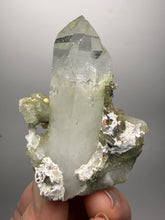 Load image into Gallery viewer, Chlorite-Included Quartz Cluster (Green Phantom Quartz) | Pakistan Mineral Specimen
