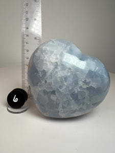 Blue Celestite Heart