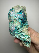 Load image into Gallery viewer, 6” Polished Native Copper in Chrysocolla — Display Specimen (Indonesia)
