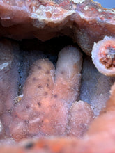 Load image into Gallery viewer, “Goblin Chalcedony” Pink &amp; Orange Druzy Botryoidal Stalactites — Tichka Massif, High Atlas, Morocco
