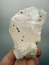 Load image into Gallery viewer, Pink Pagoda Calcite with Chalcopyrite Speckles | China | Collector Mineral Specimen
