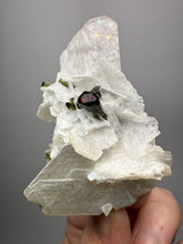 Load image into Gallery viewer, Dark Green Cap Stak Nala Tourmaline on Cleavelandite Matrix – Haramosh Mountains, Pakistan
