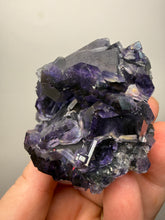 Load image into Gallery viewer, High-Grade “Tanzanite” Fluorite Cluster — Quan Zhou, Yongchun County, Fujian, China | Collector Mineral Specimen
