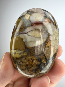 Cobra Jasper Palm Stone from India • High Grade