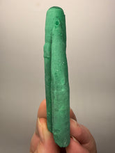 Load image into Gallery viewer, 3.5” Druzy Malachite Stalactite — Botryoidal “Cave” Formation | DR Congo  | Collector Mineral Specimen
