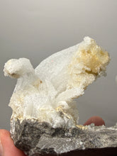 Load image into Gallery viewer, RARE COMBO Moroccan Ram’s Horn Selenite (Gypsum) with Yellow Botryoidal Fluorite Display Specimen

