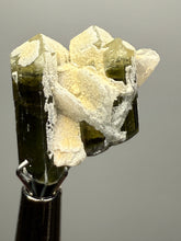 Load image into Gallery viewer, Dark Green Stak Nala Tourmaline and Cleavelandite – Haramosh Mountains, Pakistan | Thumbnail Specimen
