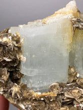 Load image into Gallery viewer, Premium Aquamarine with Mica on Matrix

Collector Mineral Specimen – Nagar Valley, Pakistan
