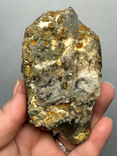 Load image into Gallery viewer, Spessartine Garnet on Smoky Quartz | Wushan Spessartine Mine, Tongbei, Yunxiao Co., Zhangzhou, Fujian, China
