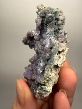 Load image into Gallery viewer, Purple &amp; Green Grape Agate Mineral Specimen – Botryoidal Purple Chalcedony Cluster from Indonesia | Collector Grade Crystal
