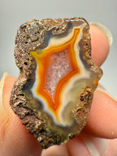 Load image into Gallery viewer, Polished Malawi Agate Half – High-Grade African Banded Agate Display Specimen
