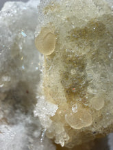 Load image into Gallery viewer, RARE COMBO Moroccan Ram’s Horn Selenite (Gypsum) with Yellow Botryoidal Fluorite Display Specimen
