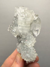 Load image into Gallery viewer, Druzy Chalcedony Stalactites with Druzy Clear Apophyllite | Maharashtra, India
