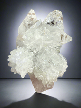 Load image into Gallery viewer, Clear Gem Apophyllite + Apophyllite Flower Stalactites • Maharashtra, India
