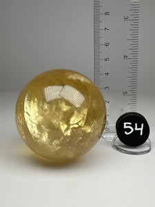 Golden Calcite Sphere • High Grade