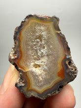 Load image into Gallery viewer, Polished Malawi Agate Half – High-Grade African Banded Agate Display Specimen

