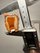 Load image into Gallery viewer, High-Grade Indonesian Sumatra Agate Pair – Vibrant Banded Chalcedony with Rich Color Zoning | Ethical Lapidary &amp; Collector Display Specimens
