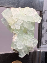 Load image into Gallery viewer, Luminous Mint Apophyllite with Glittering Druzy Sugar Quartz – India
