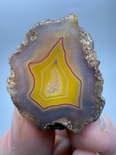 Load image into Gallery viewer, Polished Malawi Agate Half – High-Grade African Banded Agate Display Specimen

