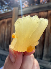 Load image into Gallery viewer, Golden Yellow Stilbite + Golden Calcite • Maharashtra, India
