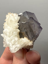 Load image into Gallery viewer, Isometric Fluorite &amp; Scalenohedral Calcite Specimen | Pakistan Mineral Collector Display Piece
