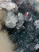 Load image into Gallery viewer, Rare Druzy Forest Green Apophyllite on Matrix | Mineral Cabinet Specimen | Deccan Traps, Maharashtra, India

