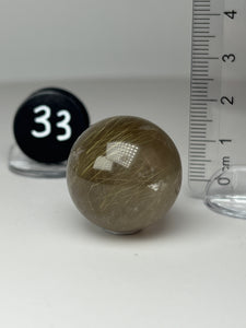 Golden Rutile Quartz (AKA Golden Angel Hair Quartz) Sphere