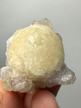 Load image into Gallery viewer, Rare Botryoidal Yellow Fluorite on Quartz Matrix  Collector Mineral Specimen – Maharashtra, India
