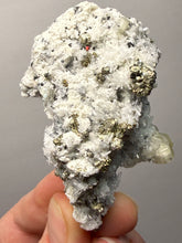 Load image into Gallery viewer, 2.7” New Find: Huanzala Mine Peru Sphalerite + Chalcopyrite + Apatite + Calcite + Quartz | Collector Display Specimen
