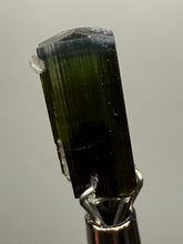 Load image into Gallery viewer, Blue Cap Dark Green Stak Nala Tourmaline with Cleavelandite – Haramosh Mountains, Pakistan | Thumbnail Specimen
