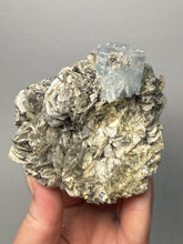 Load image into Gallery viewer, Premium Aquamarine with Mica on Matrix  Collector Mineral Specimen – Nagar Valley, Pakistan
