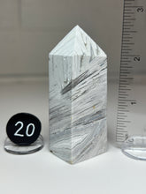 Load image into Gallery viewer, White Pseudomorph Agate after Anhydrite Obelisk Tower from Mexico
