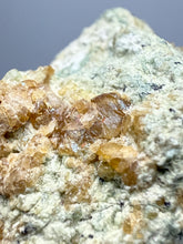 Load image into Gallery viewer, Hessonite Garnet Cluster on Matrix – Natural Collector Specimen from Pakistan | High-Grade Orange-Red Garnet Crystals
