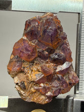 Load image into Gallery viewer, Premium Hematite-Phantom Deep Magenta Ametrine Cluster | Deccan Traps, India | Collector Mineral Specimen
