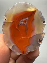 Load image into Gallery viewer, Polished Malawi Agate Half – High-Grade African Banded Agate Display Specimen
