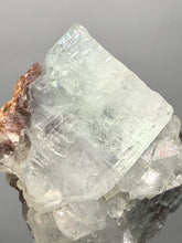 Load image into Gallery viewer, Lustrous Apophyllite over Red Heulandite (Zeolite Pocket) — Deccan Traps, Maharashtra, India
