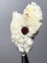 Load image into Gallery viewer, High-Grade Naturally Faceted Red Spessartine Garnet on Matrix — Skardu, Pakistan
