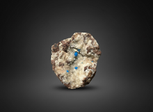 Load image into Gallery viewer, Rare Electric Blue Pentagonite &amp; Cavansite on Druzy Matrix | Collector Mineral Specimen | Wagholi Quarry, India
