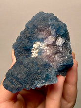Load image into Gallery viewer, Superb Purple Phantom “Blueberry” Fluorite on Candle Quartz | Huanggang Liang, Inner Mongolia, China
